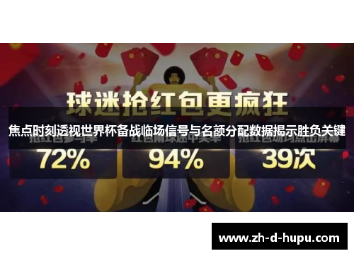 焦点时刻透视世界杯备战临场信号与名额分配数据揭示胜负关键 焦点时刻透视世界杯备战临场信号与名额分配数据揭示胜负关键